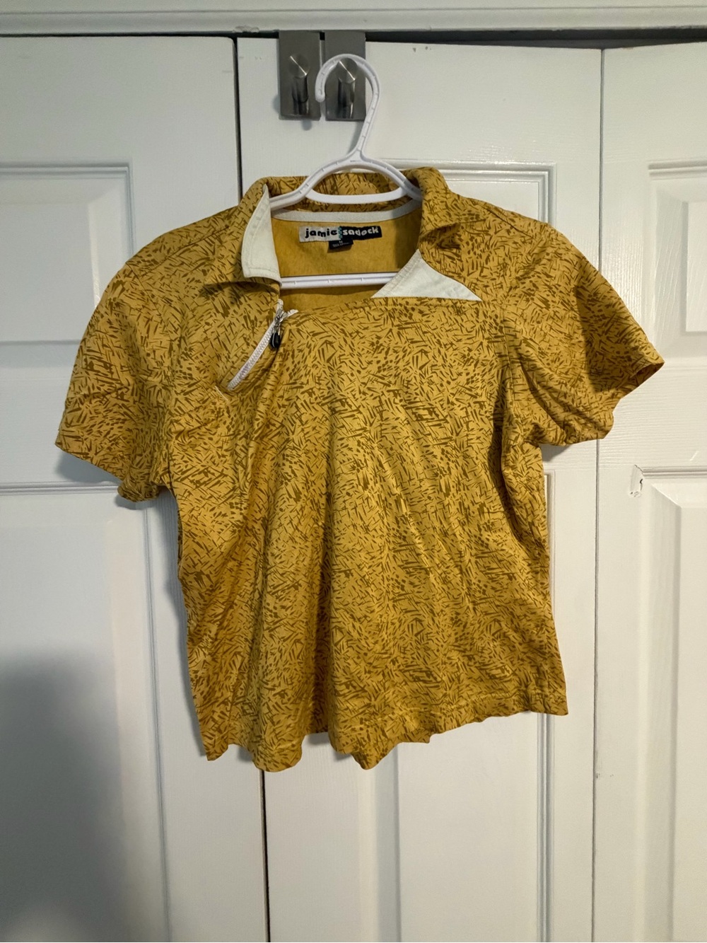 Jamie Sadock Mustard Yellow Quarter-Zip Golf Top – Women’s Medium